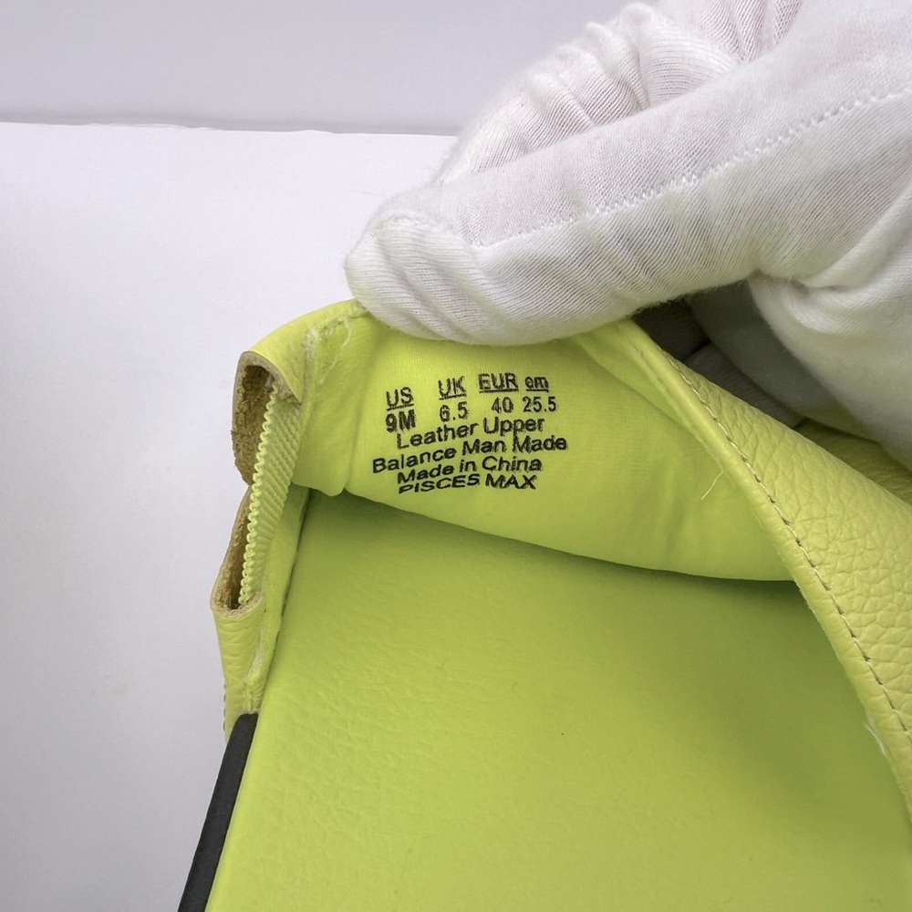 Dr. SCHOLL’S ORIGINAL COLLECTION, PISCES MAX SLIDES, LIME GREEN UPPER LEATHR, 9M - Picture 12 of 17